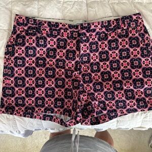 Crown & Ivy Geometric Pink Bermudas